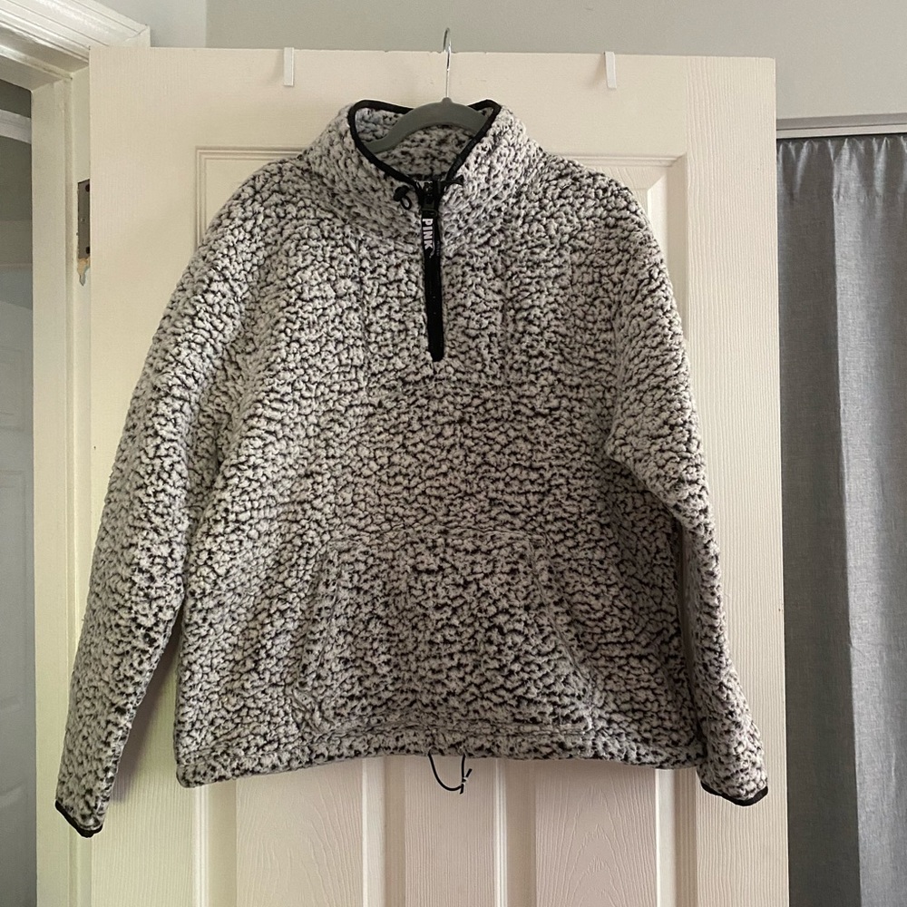 PINK sherpa fleece jacket